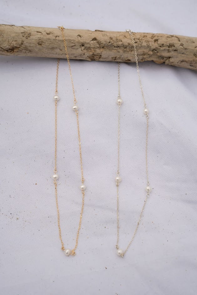 Quintet Pearl Necklace