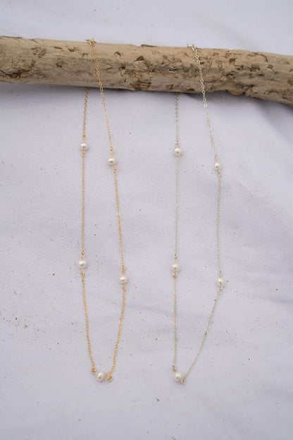 Quintet Pearl Necklace